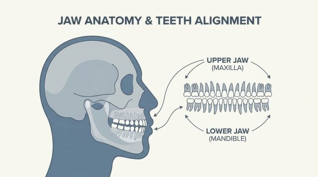 Understanding Jaw Anatomy and Teeth Alignment: Maxilla and Mandible Explained