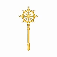 Obraz premium Golden Compass Staff