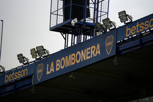 BUENOS AIRES, ARGENTINA - JANUARY 15 2026 - La bombonera stadium iconic D-shaped home of Boca Juniors football team. Opened in 1940, famous for its stee and vibrating atmosphere described as shaking