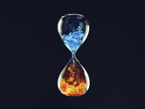 Senolytic Therapy: Hourglass Visualizing Cellular Health, Aging Process, and Rejuvenation.