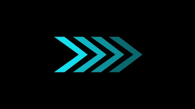 Abstract Blue Arrow Chevron Direction Background Representing Forward Movement Modern Technology Concept.