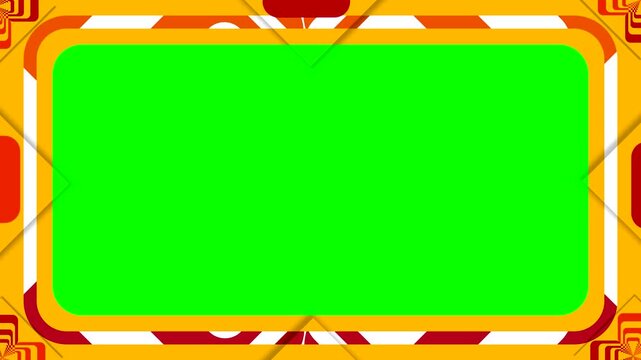 Colorful loop animation with changing patterns and bright shapes in a fun layout