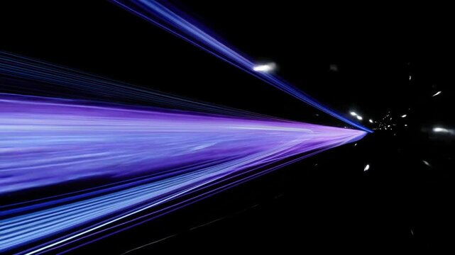 Neon Light Lines Motion Background