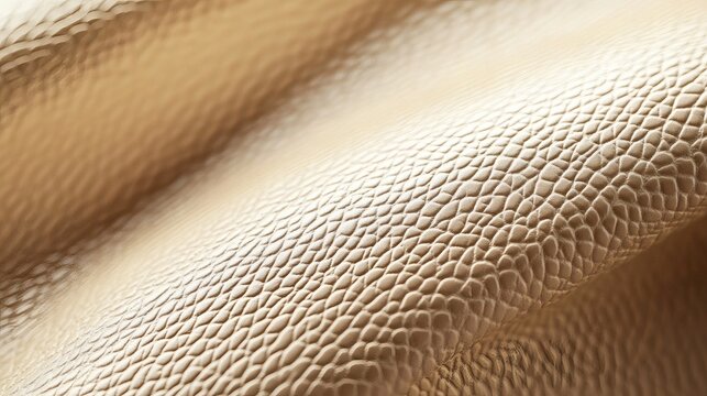 Macro close-up of premium light beige Saffiano leather texture with geometric cross-hatch pattern, minimalist luxury lifestyle background