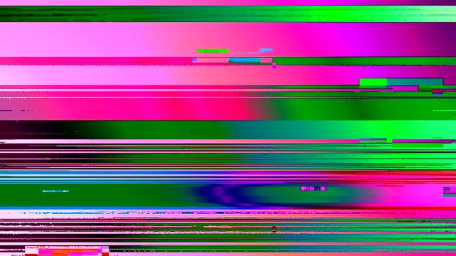 Glitch Transition Overlay Effect Pixel Distortion Digital