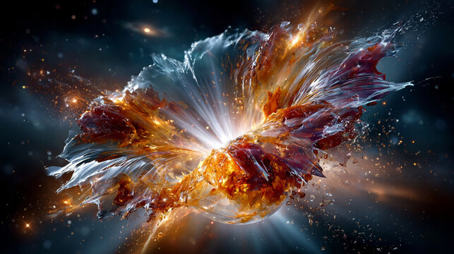 Cosmic Explosion Abstract Street Style Art