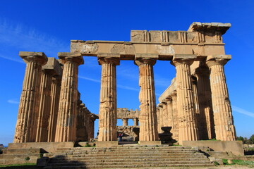 Obraz premium selinunte archaeological site ancient Greece remains of the city archaeology Sicily