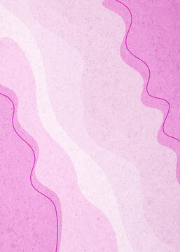 Abstract pink wavy paper texture background with copy space