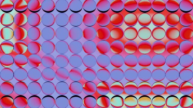 Color gradient glass seamless loop animation