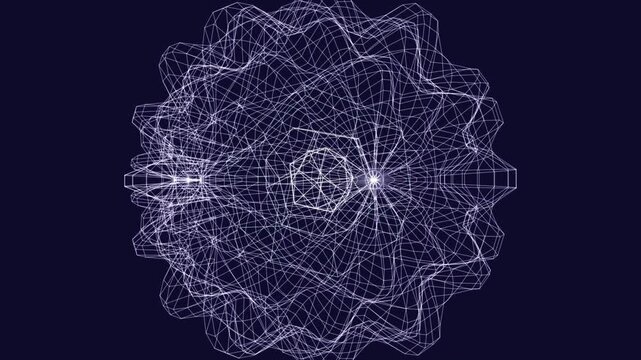 Premium 4K seamless loop of Anahata Platonic solids sacred geometry breathing in a cinematic void. Soft mint and lavender blooms ascend gently. Ideal for VJ sets, trance visuals, yoga, and meditation.