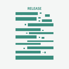 Fototapeta premium Green data bars and rectangles for infographic or presentation