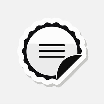 Hamburger Menu Icon Sticker