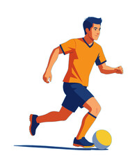 Fototapeta premium Running Athlete Stylized Vector Icon for Fitness and Sport