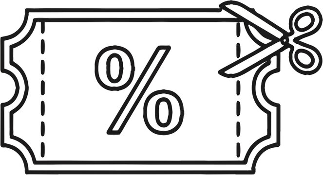 Online Shopping Discount Code Affiliate Promotion Vector
