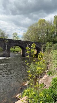 Bridge over the river Usk at Abergavenny 