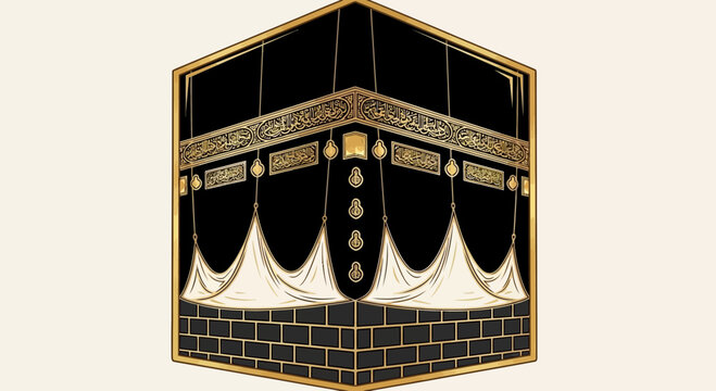 Kaaba, Mecca, Islamic Holy Site, Hajj Pilgrimage, Black Cube Building