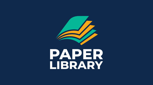 Paper Library Logo Design.