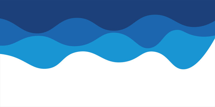 Sea waves layered vector background illustration and sea beach vector illustration.