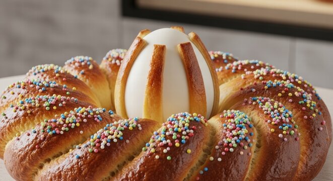 Scarcella Pugliese, a traditional Easter bread from Puglia, Italy