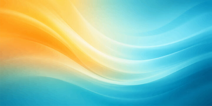 Vibrant abstract background featuring soft blue waves and colorful motion lines in a bright vector art design with a swirl texture pattern
