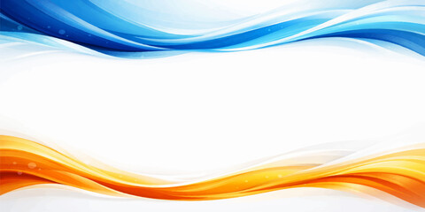 Obraz premium An abstract blue background design featuring colorful light waves and dynamic flowing curves creates a digital vector illustration pattern for a professional business wallpaper backdrop