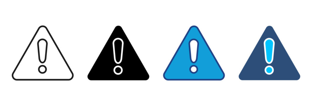 Crisis Icon Set Multiple Style Vector Illustration