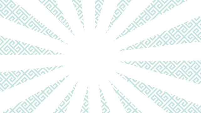 Abstract geometric pattern radiating from the center with a light blue hue.