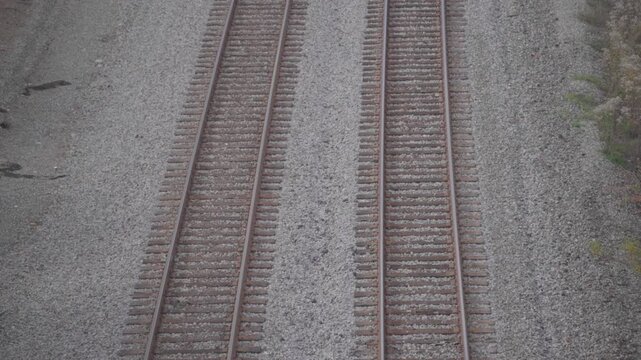 Parallel Railway Tracks with Gravel Ballast