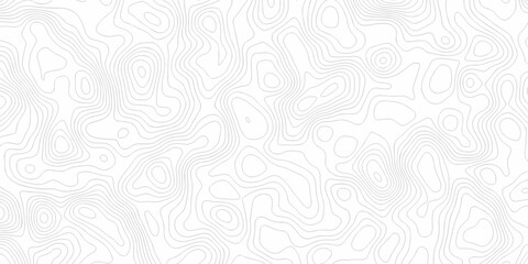 Minimal relief topography map area wallpaper. vector topo paper lines. Topographic contour lines grid map pattern. Geographic hiking mountain art dynamic design. © MdLothfor