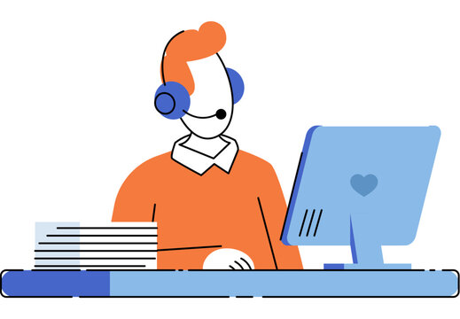 Call Center Agent Character Images – Browse 12,026 Stock Photos ...