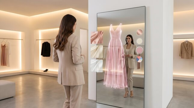 Digital Mirror Shopping - Virtual Try-On & Fashion Tech
