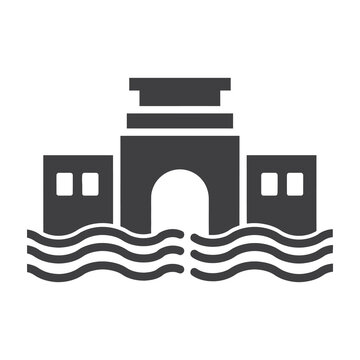 Gateway Arch Landmark Waterfront Icon