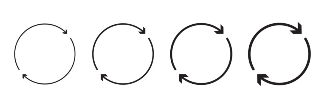 Refresh icon logo design. Reload sign and symbol. Update icon.