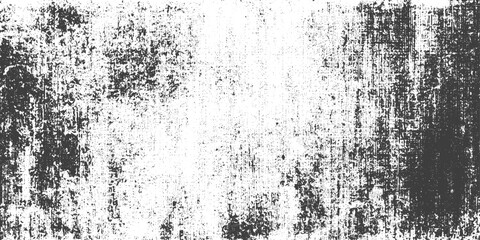 Naklejka premium Black and White Heavy Grunge Texture Background Distressed Vector Overlay for Vintage and Industrial Graphic Design