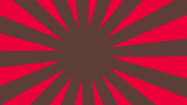 Abstract Red and Brown Sunburst Pattern Background.