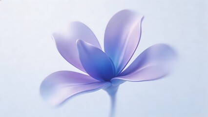 Fototapeta premium Purple flower with soft petals