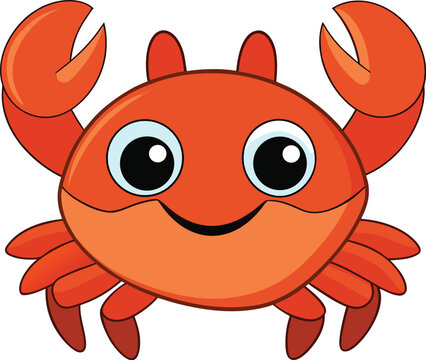 Smiling Sea Creature Child Illustration