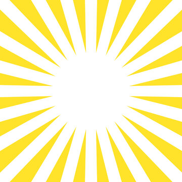 Gelbe Sonnenstrahlen mit Textfreiraum als Hintergrund Vorlage