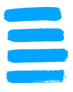 Gemalte Farbstreifen in blau