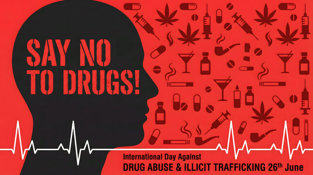Say no to drugs, international day against drug abuse