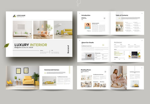 Luxury Interior Design Brochure Template