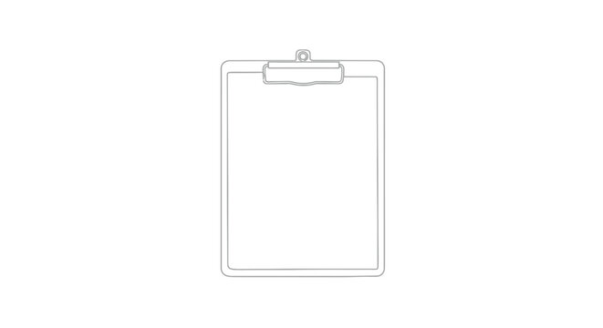 Blank clipboard with clipboard document template stationery accessory organization