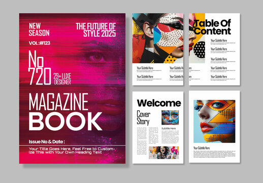 Creative Magazine Book Design Template