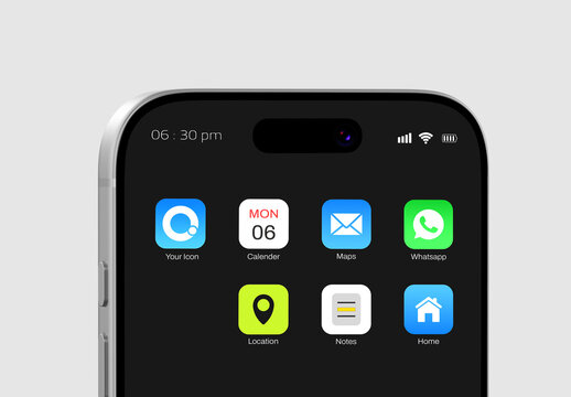App Icon Smartphone UI Mockup