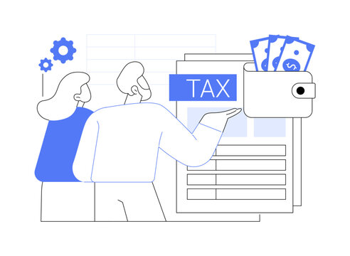 Tax-Advantaged Retirement Accounts abstract concept vector illustration.