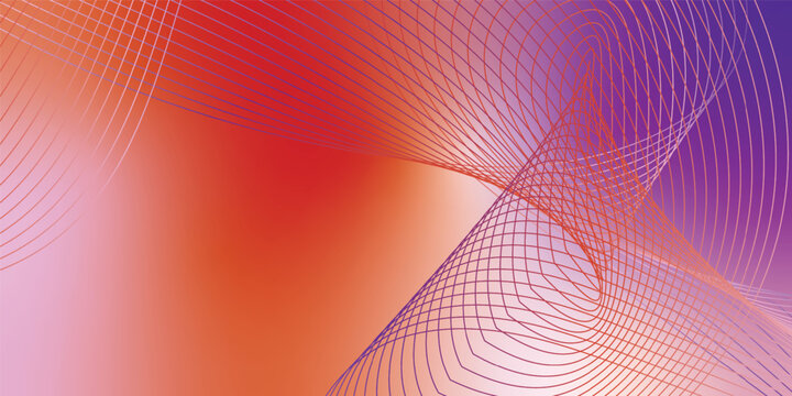 Abstract colorful  orance whtie wave background with flowing gradient lines in blue and pink creating a modern technology style wallpaper design
