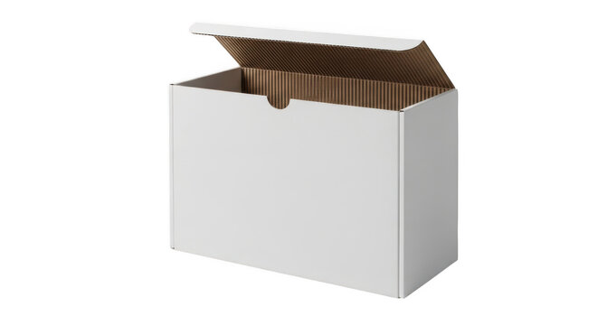 Open cigarette box with brown cigarettes
