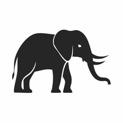 Fototapeta premium Silhouette of an African Elephant
