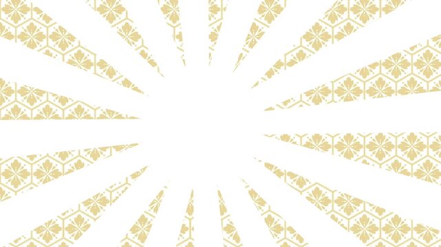 Retro Sunburst Pattern with Geometric Overlay.