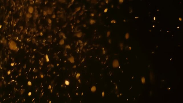 暗闇に広がる高密度な火花のドラマチック抽象背景